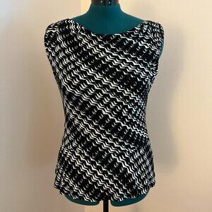 Ann Taylor Sleeveless Peplum Knit Top